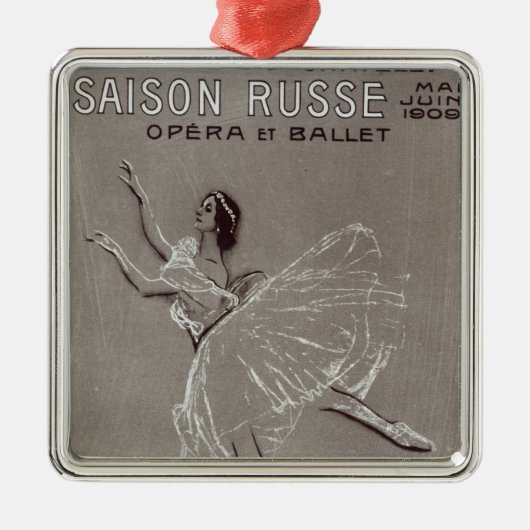 Poster voor de "Saison Russe" Metalen Ornament (Voorkant)