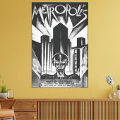 Poster voor de sciencefictionfilm Metropol uit 192 Canvas Afdruk (Insitu (Woonkamer))