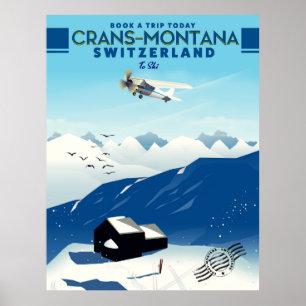 poster voor de skilm crans-montana Zwitserland