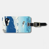 poster voor de skilm crans-montana Zwitserland Bagagelabel (Voorkant horizontaal)