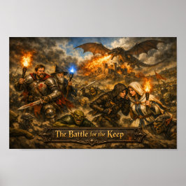 Poster voor de strijd om de burcht