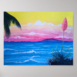 Poster voor de Sunset Ocean