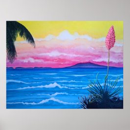 Poster voor de Sunset Ocean