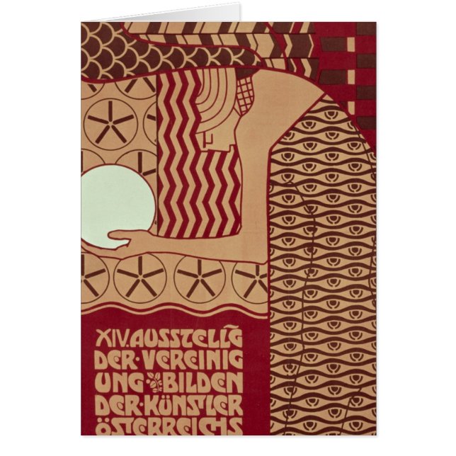 Poster voor de veertiende tentoonstelling in Wenen (Voorkant)