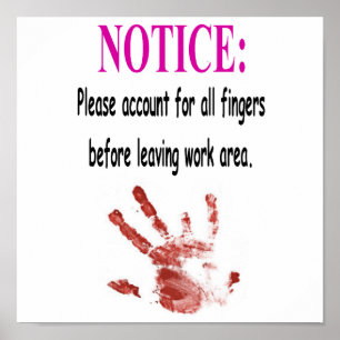 Poster voor de veiligheid van het werk