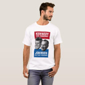 Poster voor de verkiezingen van Kennedy en Johnson T-shirt (Voorkant volledig)