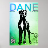 Poster voor de verkoop van Great Dane-puppy (Voorkant)