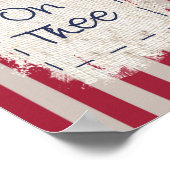 Poster voor de vlag van God en het land (Hoek)