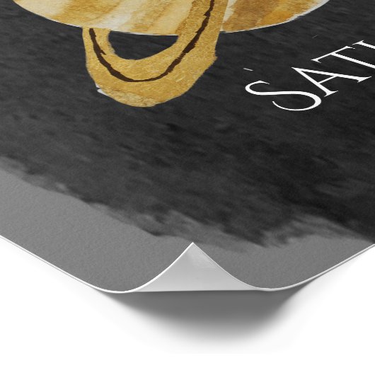 Poster voor de Waterverf van het zonnestelsel (Hoek)