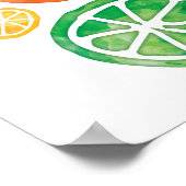 Poster voor de waterverf van kalkoenen en Sinaasap (Hoek)