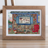 Poster voor de Waterverf van kustijsboringen