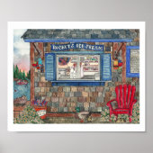 Poster voor de Waterverf van kustijsboringen (Voorkant)