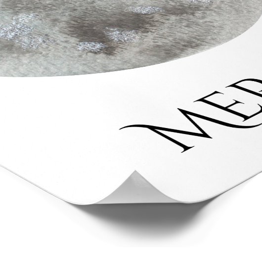 Poster voor de Waterverf van kwikplanten (Hoek)