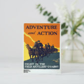  Poster voor de werving van legers uit de Eerste W Briefkaart (Staand voorkant)