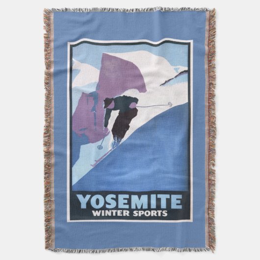 Poster voor de wintersport deken (Voorkant Verticaal)