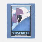 Poster voor de wintersport fleece deken (Voorkant)