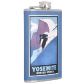 Poster voor de wintersport heupfles (Rechts)