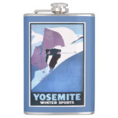 Poster voor de wintersport heupfles (Voorkant)