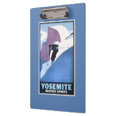 Poster voor de wintersport klembord (Links)