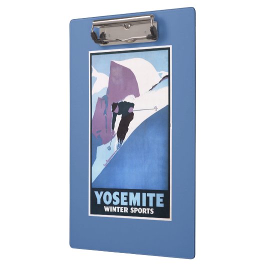 Poster voor de wintersport klembord (Links)