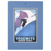 Poster voor de wintersport klembord (Achterkant)