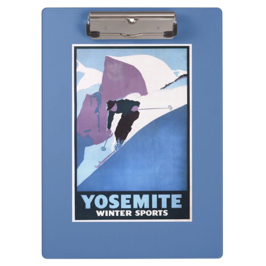 Poster voor de wintersport klembord (Voorkant)