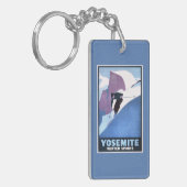 Poster voor de wintersport sleutelhanger (Voorkant Links)