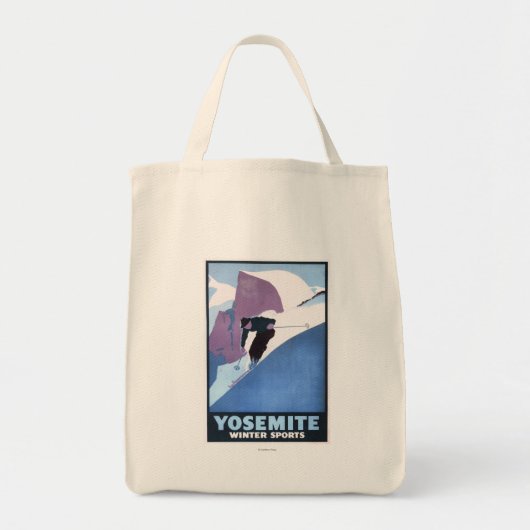 Poster voor de wintersport tote bag (Voorkant)