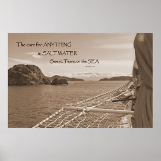 Poster voor de zuivering van zout water