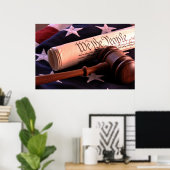 Poster voor democratie vieren (Thuiskantoor)