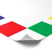 Poster voor dierlijke alfabet (primaire kleuren) a (Hoek)