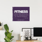 Poster voor doorzettingsvermogen voor fitness gesl (Thuiskantoor)