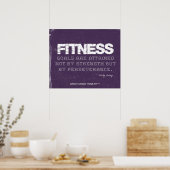 Poster voor doorzettingsvermogen voor fitness gesl (Keuken)