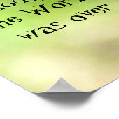 Poster voor driepijler-/vlinderijnotering (Hoek)