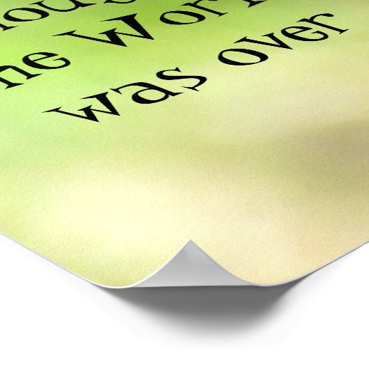 Poster voor driepijler-/vlinderijnotering (Hoek)