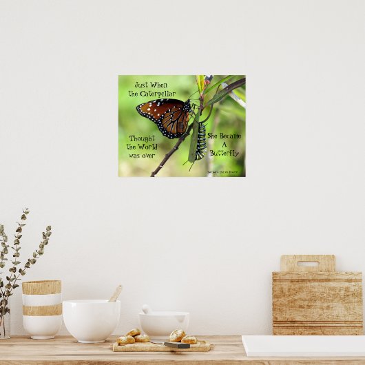 Poster voor driepijler-/vlinderijnotering (Keuken)