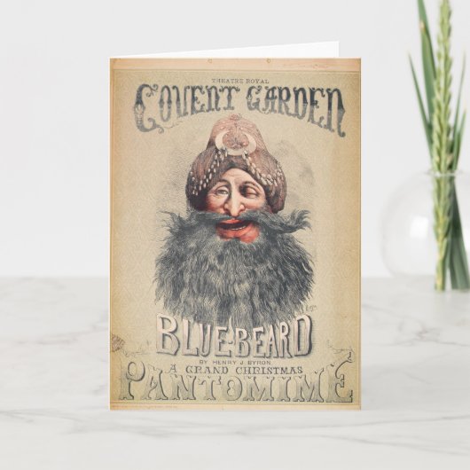 Poster voor een pantomime van Kerstmis Feestdagen Kaart (Voorkant)
