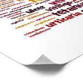 Poster voor één woord medische diagnose (Hoek)