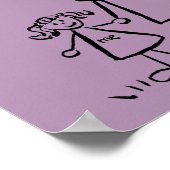 Poster voor eigen karakteristiek moeder en dochter (Hoek)