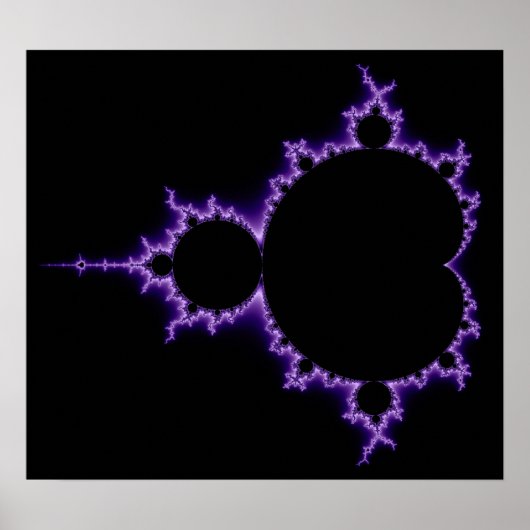Poster voor elektrische Mandelbrotset (Voorkant)