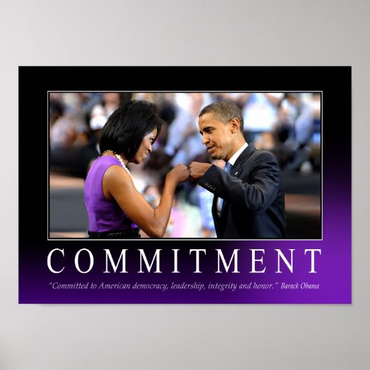 Poster voor engagement (Obama Fist Bump) (Voorkant)