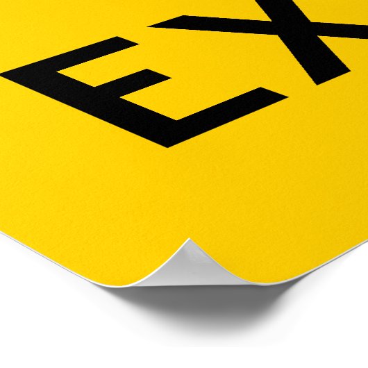 Poster voor explosieve waarschuwing (Hoek)