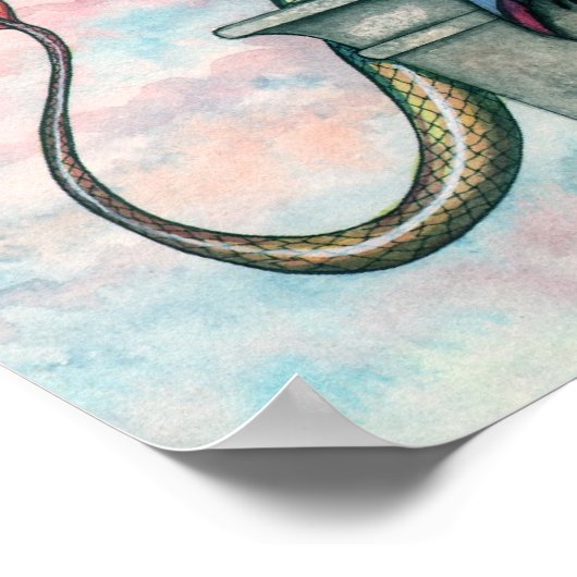 Poster voor fairy Dragon Art (Hoek)