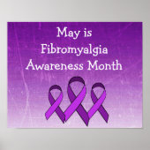 Poster voor Fibromyalgie Bewustzijnsmaand mei (Voorkant)