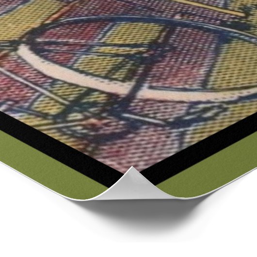 Poster voor fietsen (Hoek)