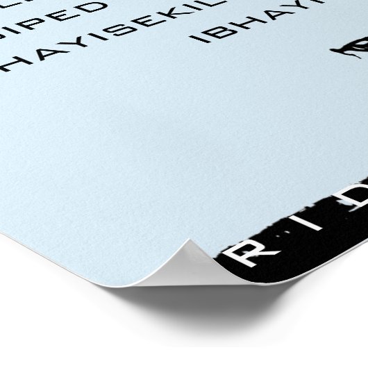 Poster voor fietsen (Hoek)