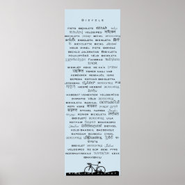 Poster voor fietsen