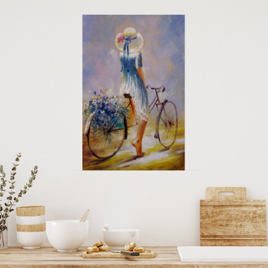 Poster voor fietsen (Keuken)