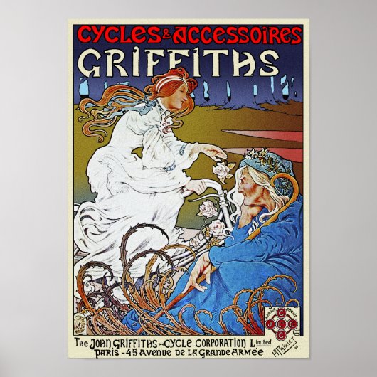 Poster voor fietsen Afdrukken: Griffiths-fietsen v (Voorkant)