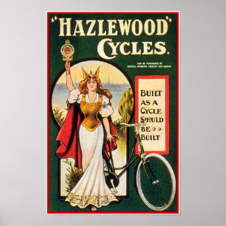  Poster voor fietsen: Hazlewood Cycli